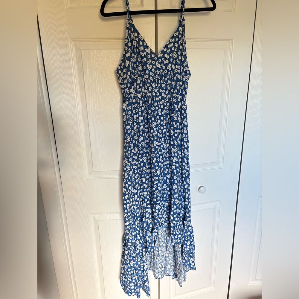 Floral Blue Maxi Dress